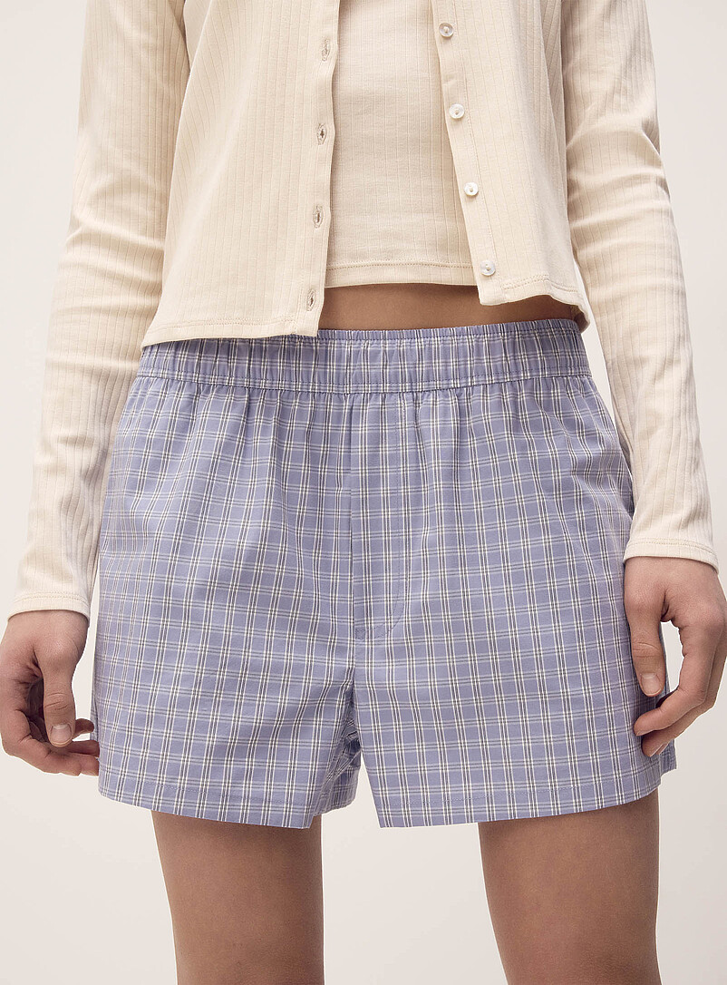 Patterned poplin short product image 2