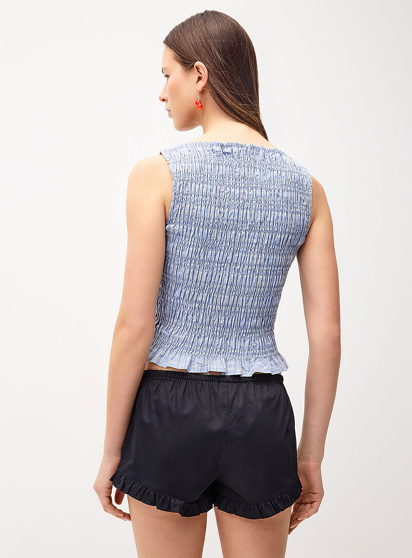 Ruffled poplin mini short In support of Tel-jeunes and Jack.org product image 3