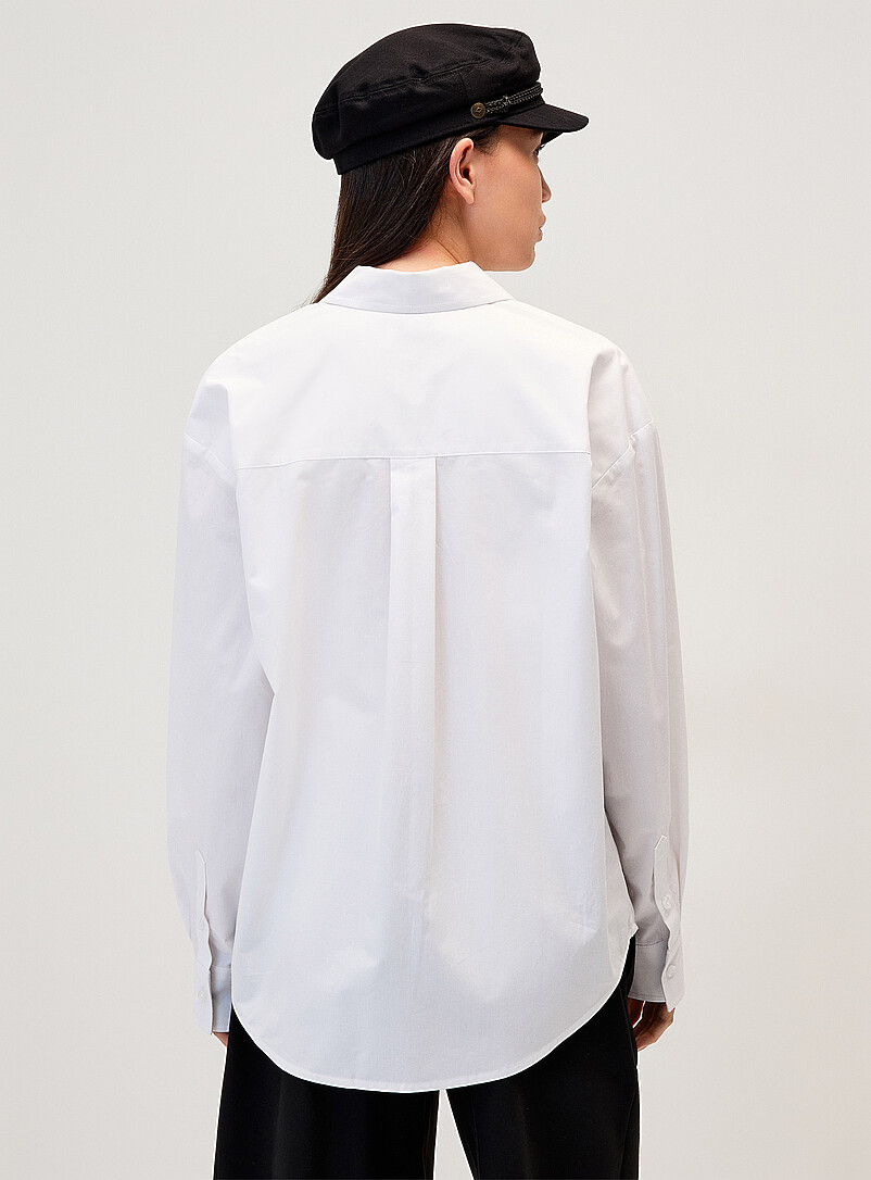 Accent pocket loose poplin shirt product image 3