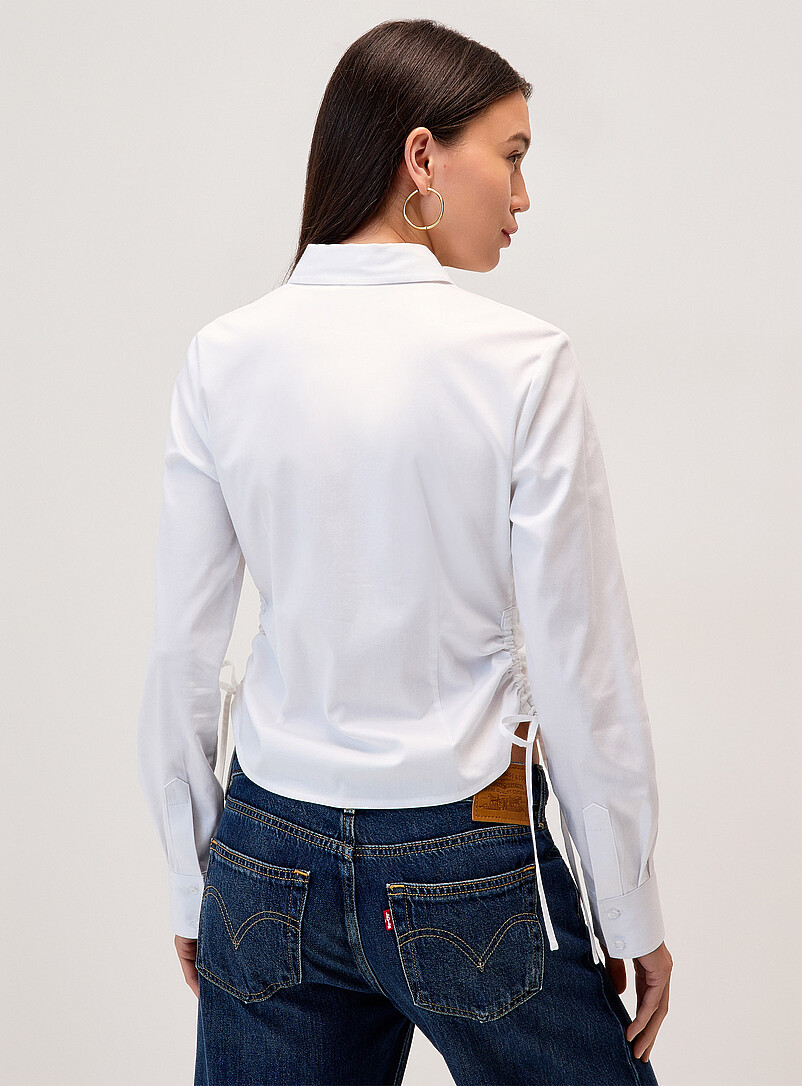 Fitted drawstring-side shirt product image 3