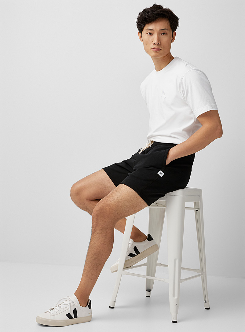 Reigning Champ Black Minimalist terry-lined short for men