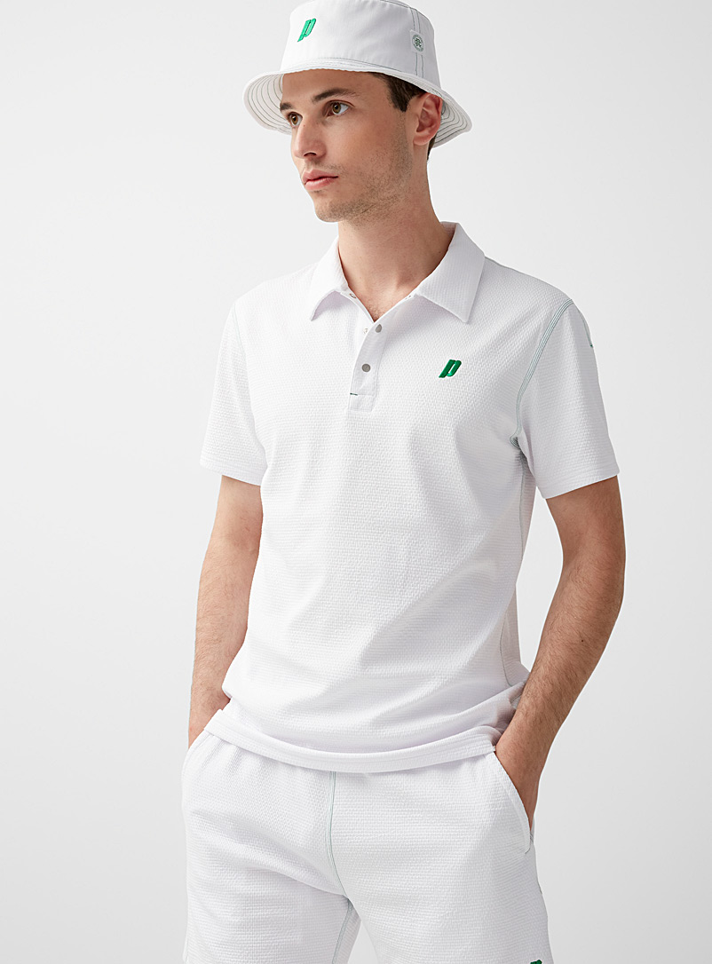 Reigning Champ White Prince polo for men
