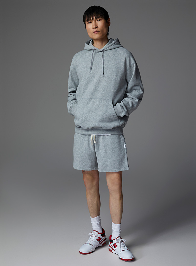 Reigning Champ Grey Terry-lined monochrome hoodie for men