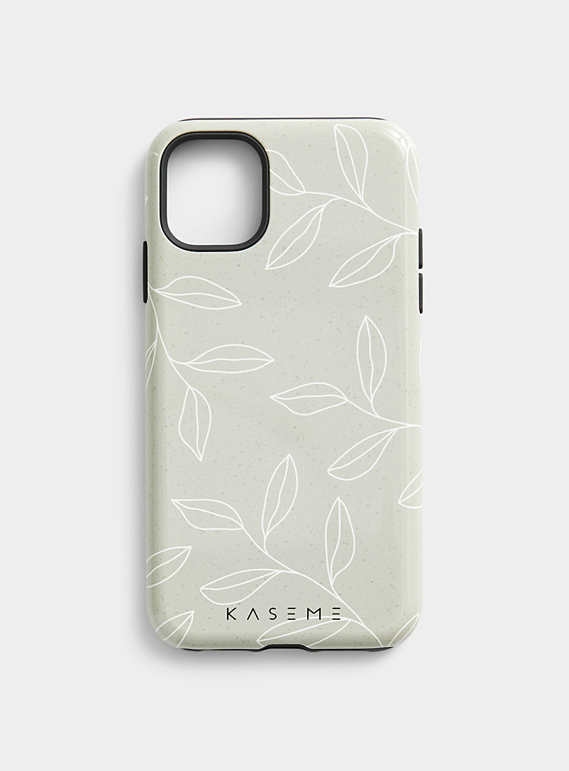 KaseMe Mossy Green Patterned case for iPhone 11 for women