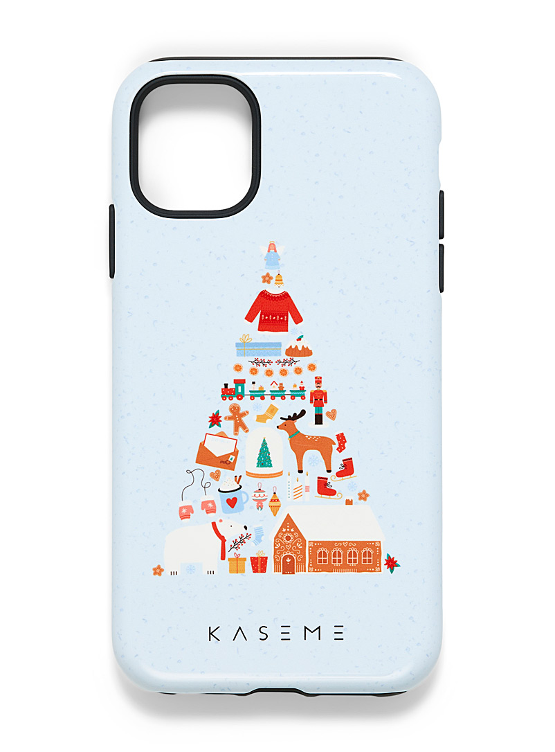 KaseMe Baby Blue Patterned case for iPhone 11 for women