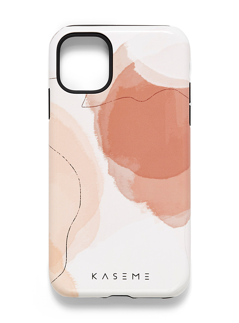 KaseMe: L'étui à motif pour iPhone 11 Orange à motifs pour femme