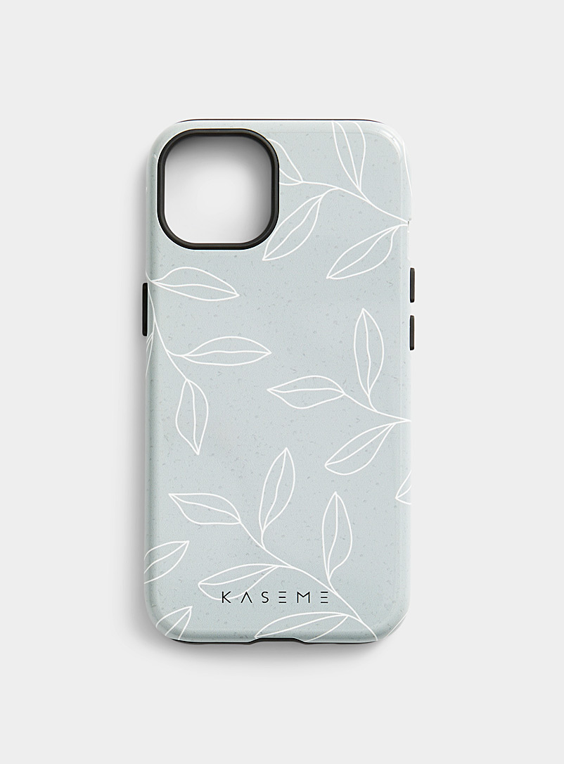 KaseMe: L'étui pour iPhone 13 motif mode Vert foncé-mousse-olive pour femme