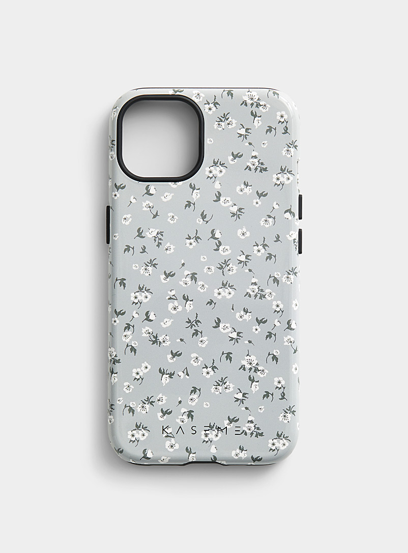 KaseMe Light Grey Fashion pattern iPhone 13 case for women