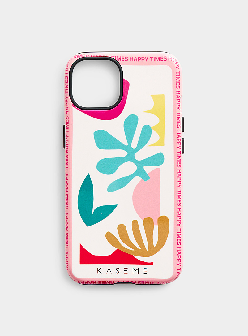 KaseMe X Simons: L'étui pour iPhone 13 motifs ludiques Rose pour femme