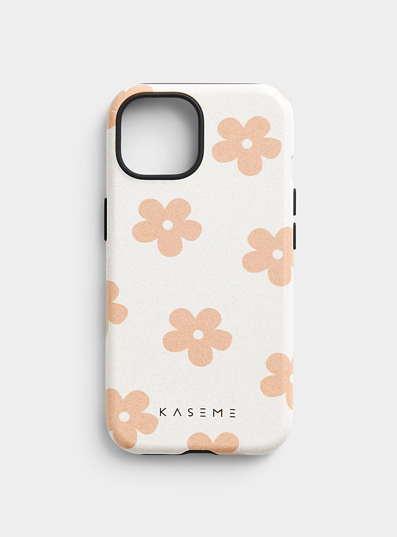 KaseMe Ivory/Cream Beige Fashion pattern iPhone 15 case for women