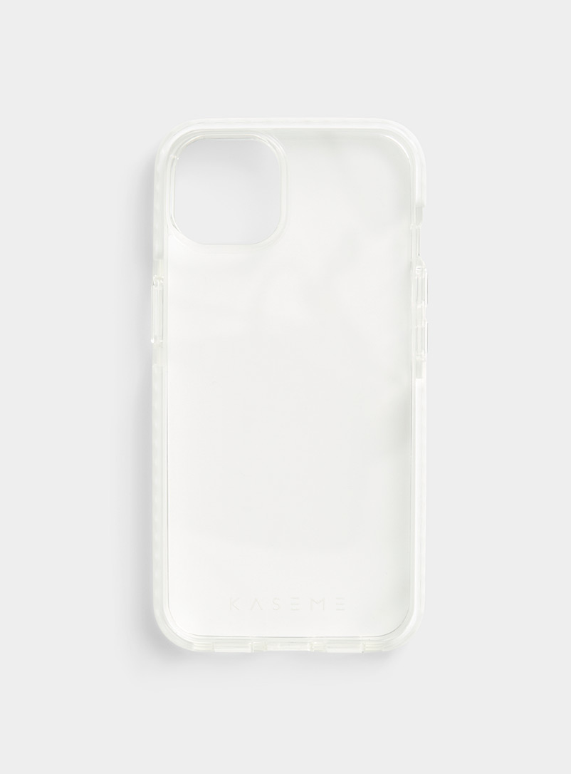 KaseMe White Transparent iPhone 13 case for women