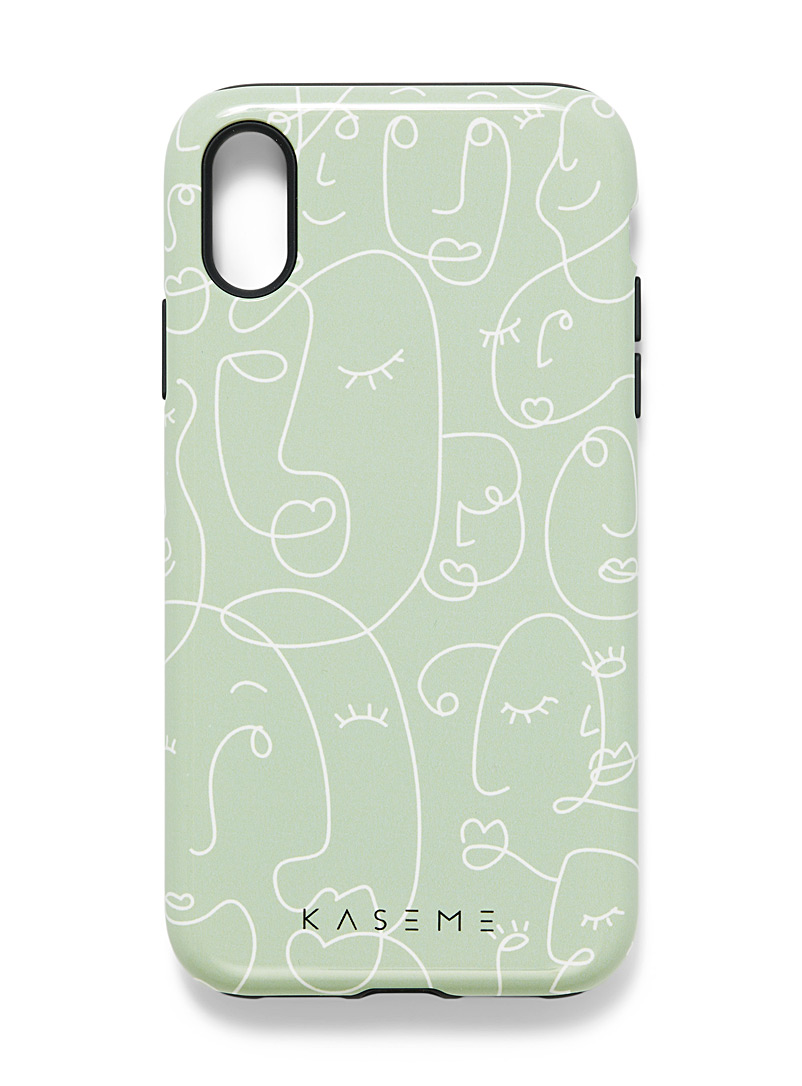 KaseMe: L'étui moderne pour iPhone XR Vert bouteille pour femme