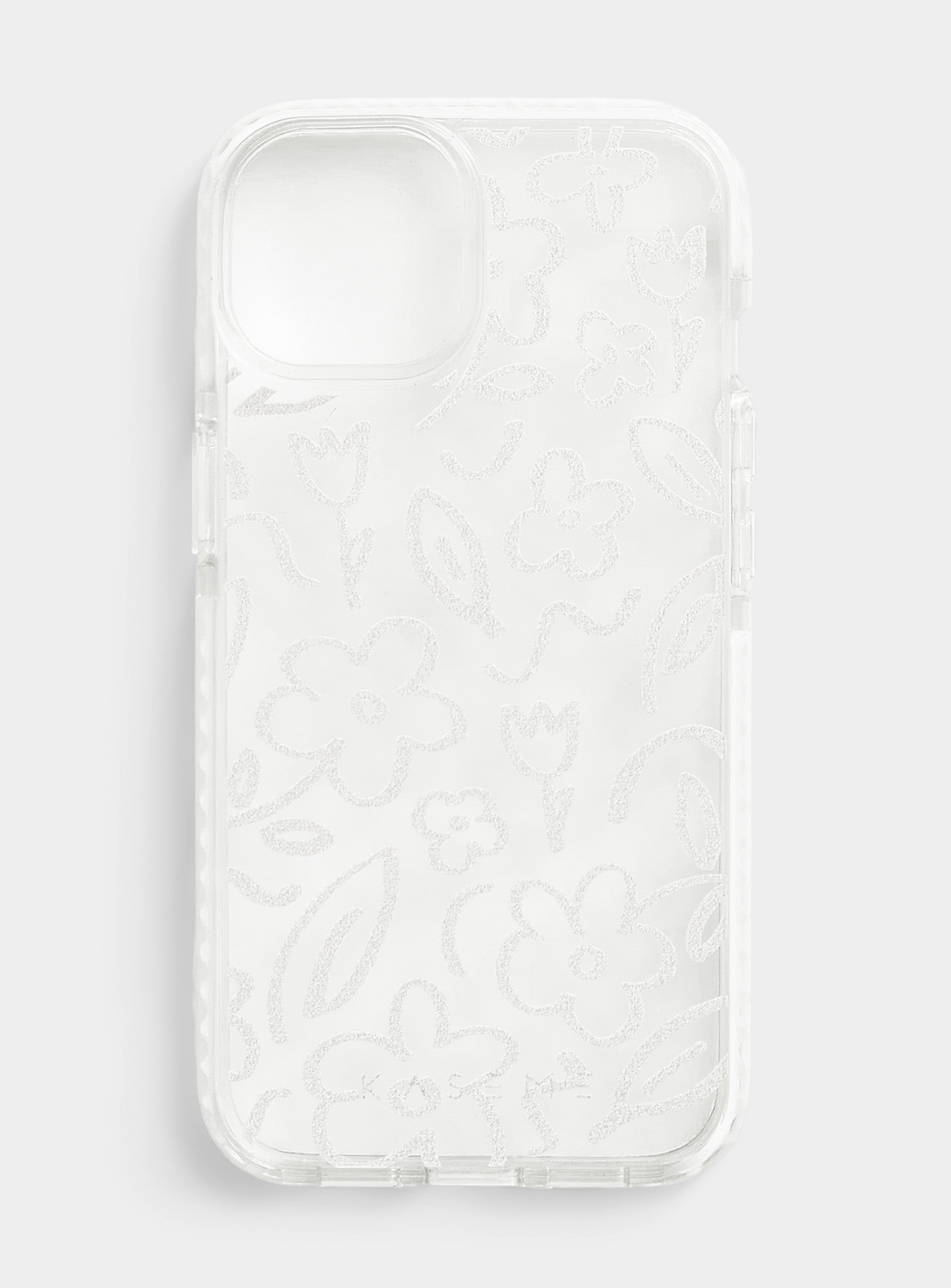 Kaseme Patterned Transparent Iphone 14 Case In Patterned White