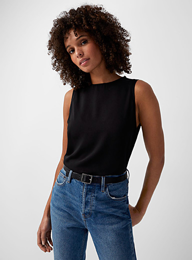Camisole Col Support Moulé Midnight Grace – Noir – Taille 14 – Neuve Avec étiquettes