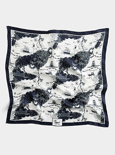 A Grand Voyage pure silk scarf <b>Our History, Our Heritage Collection</b> Unisex