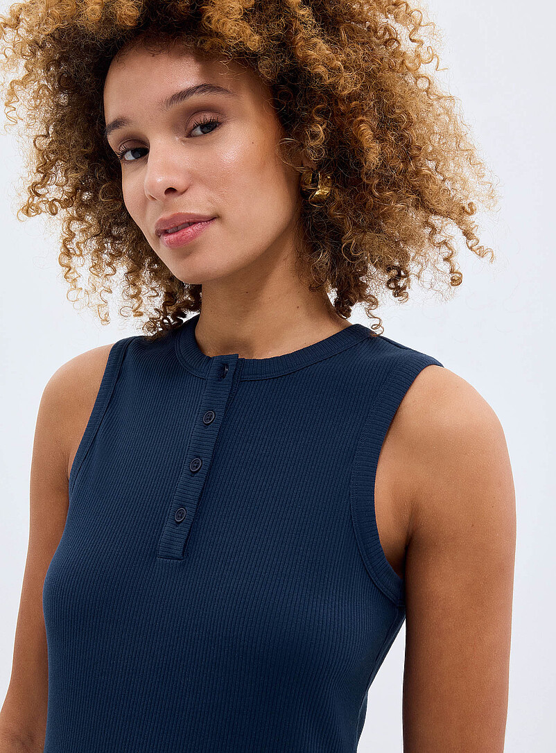 Henley mixed media dress product image 2