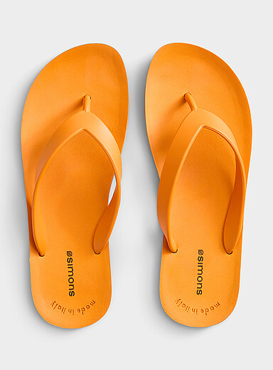 Simons Brown Minimalist flip-flops <b>Exclusive collection from Italy</b> for men