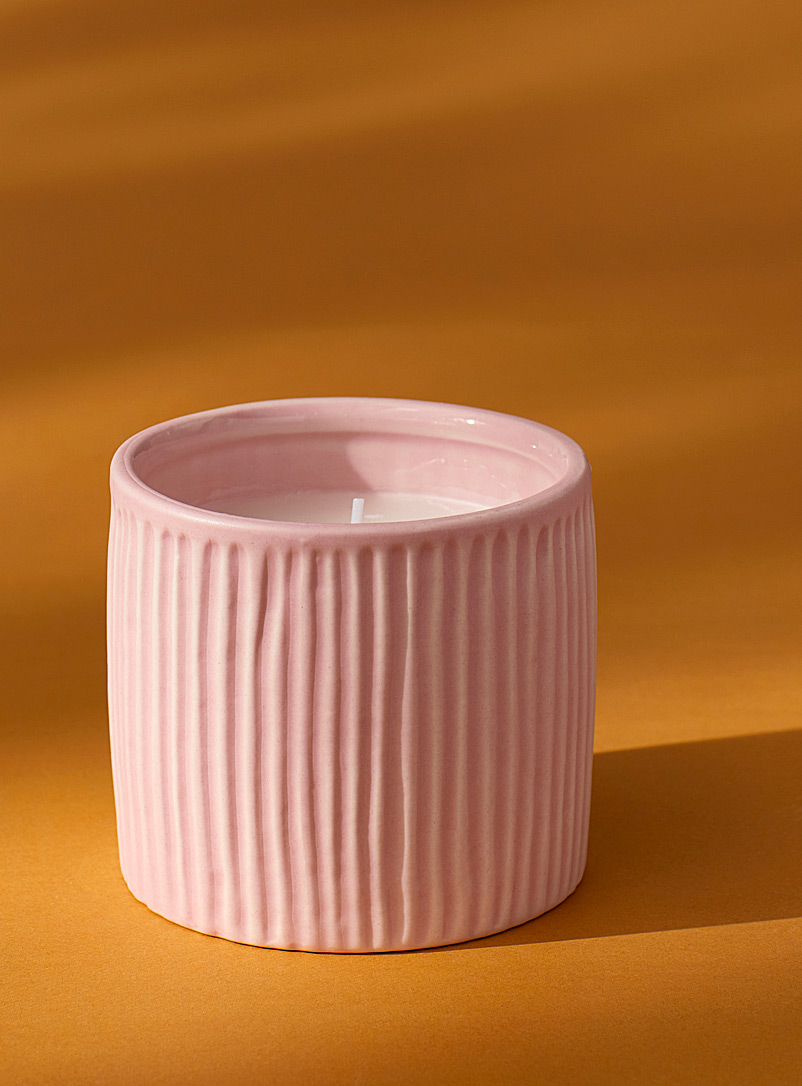 Simons Maison Pink Grooved potted candle
