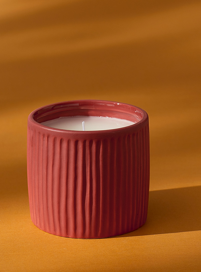 Simons Maison Dusky Pink Grooved potted candle