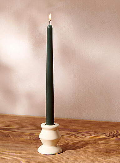 Simons Maison: Le chandelier g&eacute;om&eacute;trique lustr&eacute; Vert fonc&eacute; - Mousse