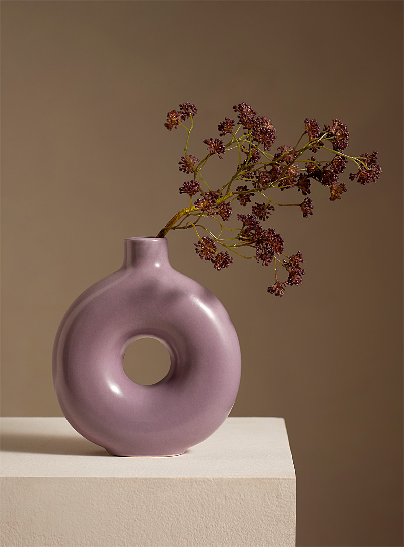 Simons Maison Lilacs Circular dolomite vase