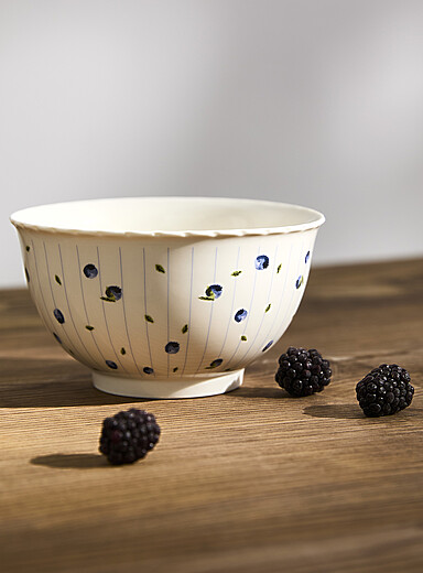 Blueberry harvest large drip bowl
