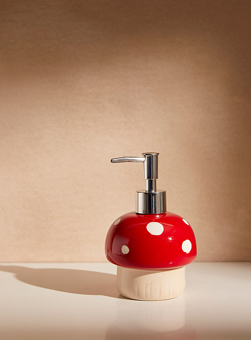 Simons Maison: La pompe à savon champignon Rouge