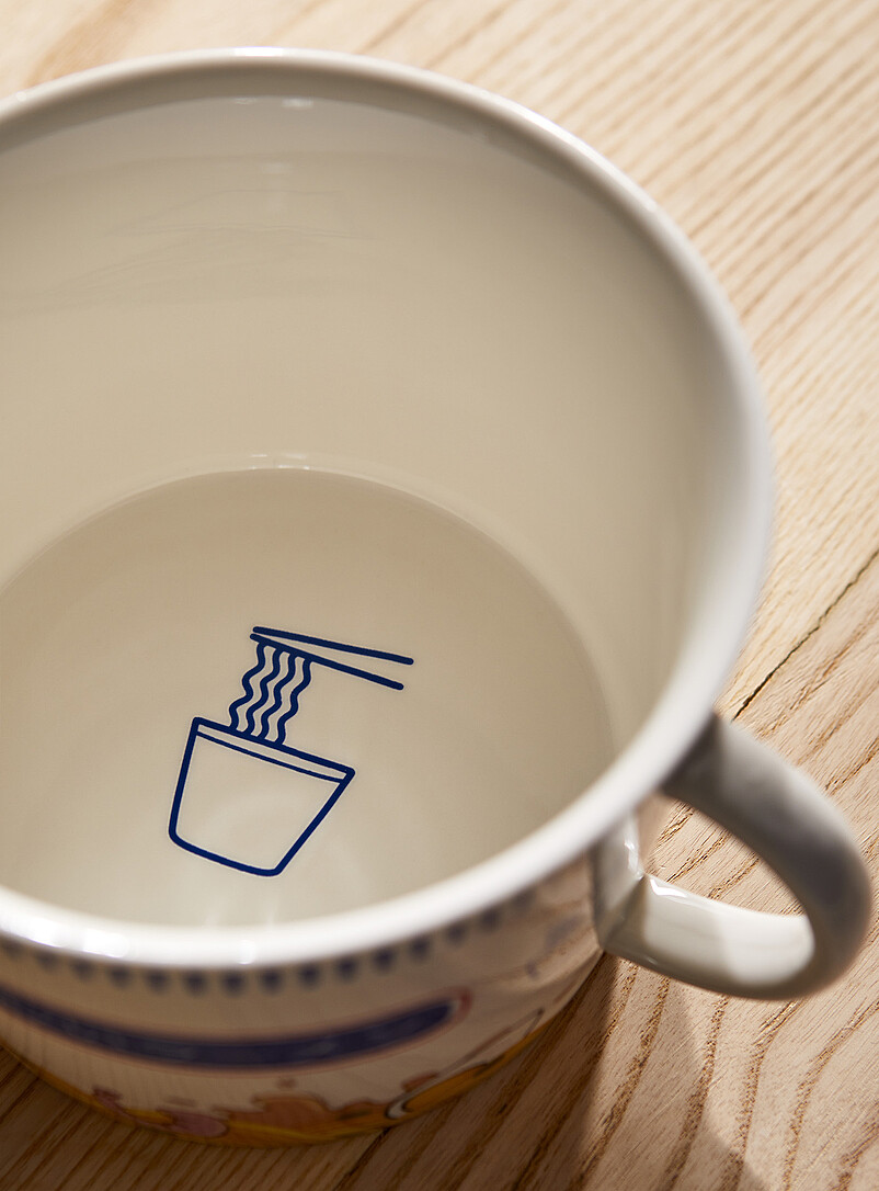 Large white ramen noodle bowl product image 3