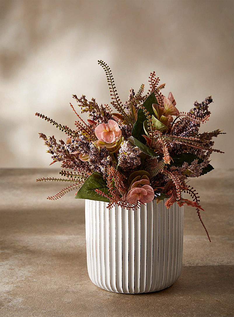 Simons Maison: Le bouquet en pot imitation eucalyptus et lavande Lilas
