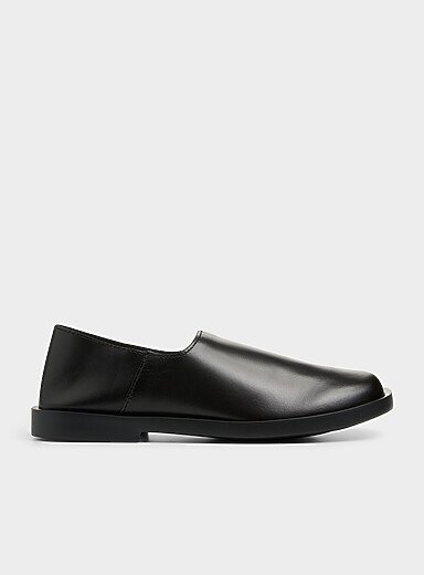 Don black leather shoes Men