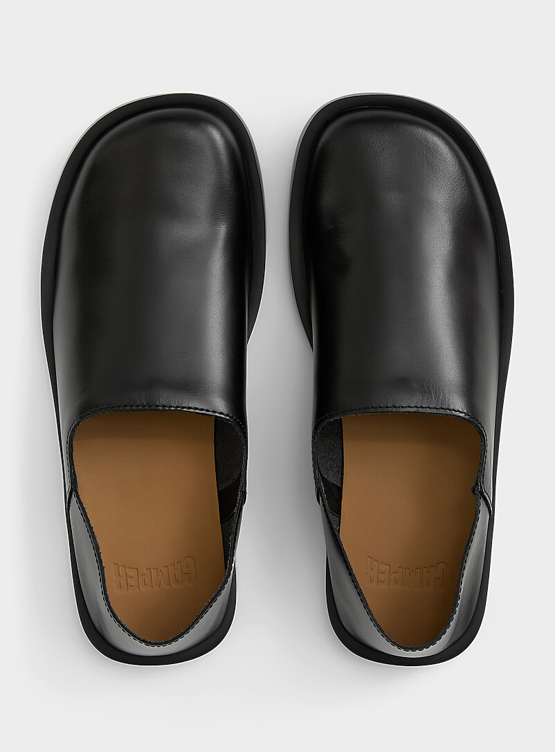 Camper: La chaussure Don cuir noir Homme Noir pour homme