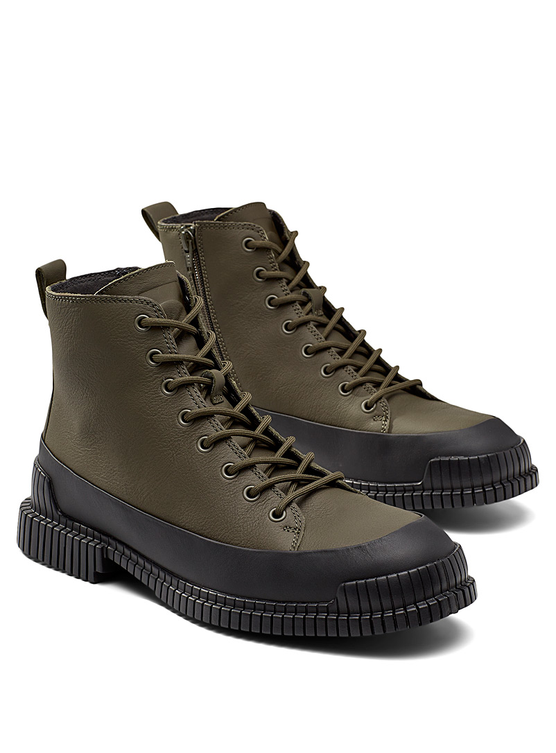 Camper Mossy Green Pix lace-up boots Men for men