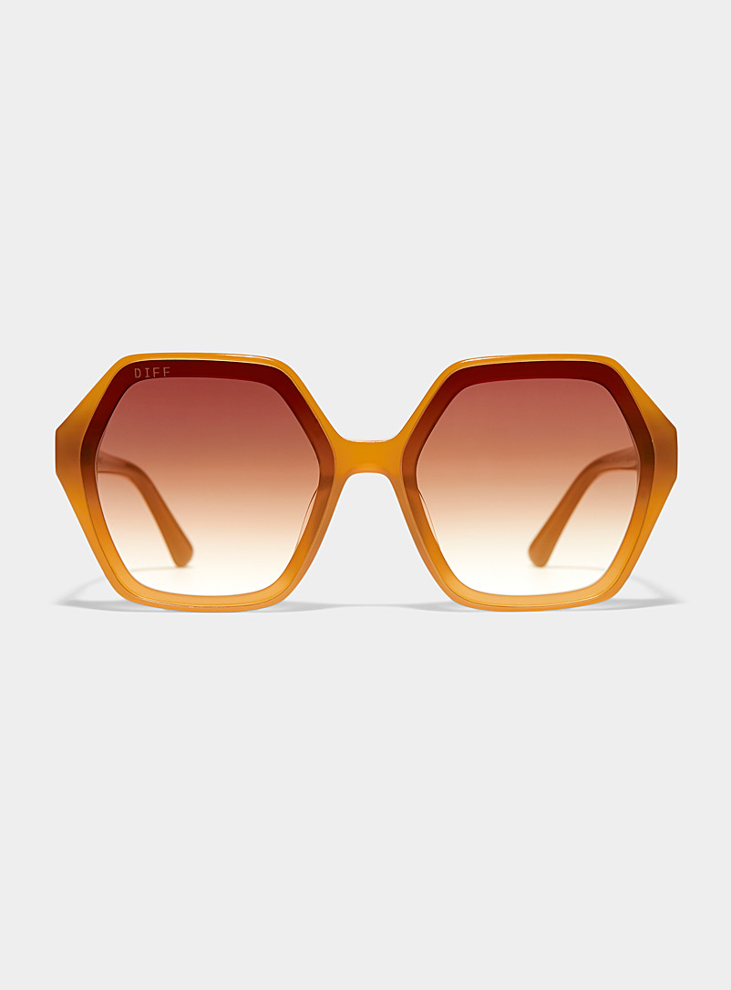 DIFF: Les lunettes de soleil Gigi Brun noisette pour femme