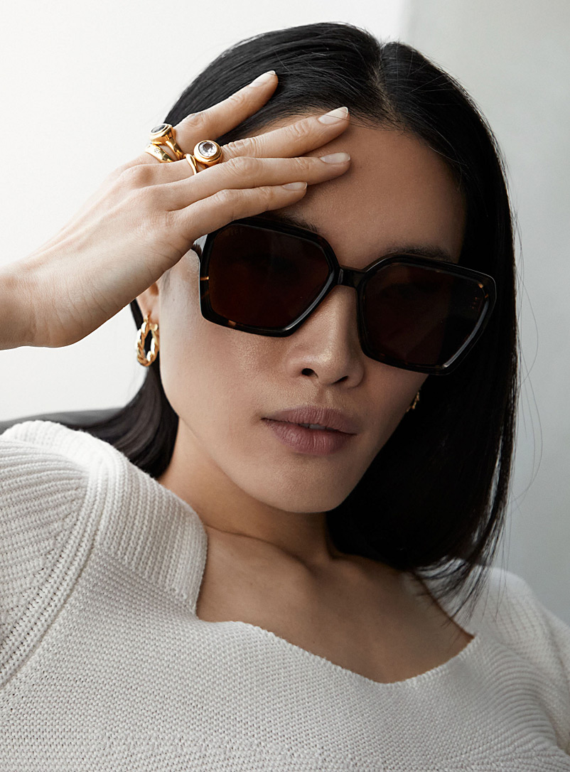 DIFF Honey Sloane square sunglasses for women