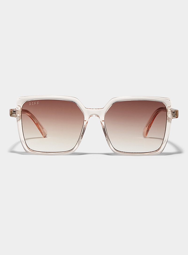 DIFF Pink Esme square sunglasses for women