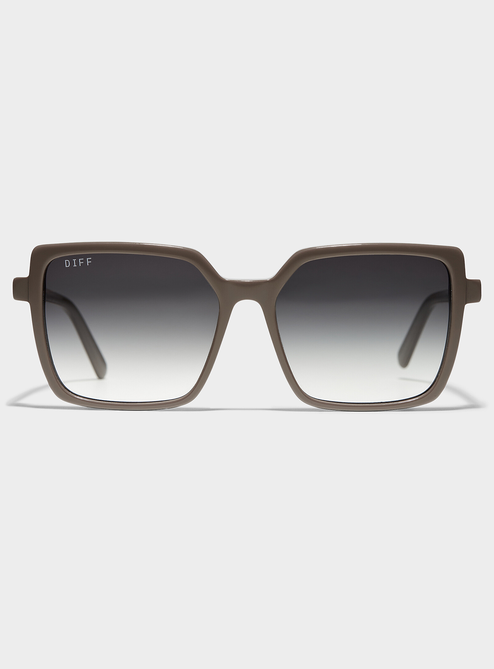 Diff Esme Square Sunglasses In Chocolate/espresso