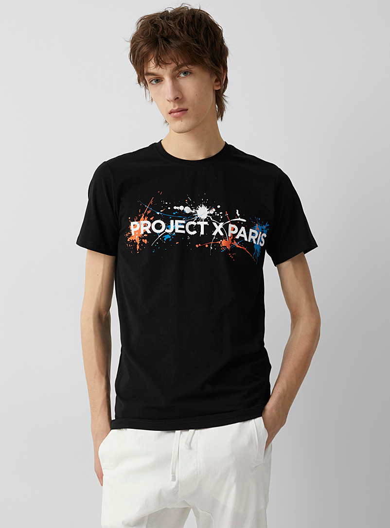 Project X Paris: Le t-shirt logo graffiti Noir pour homme