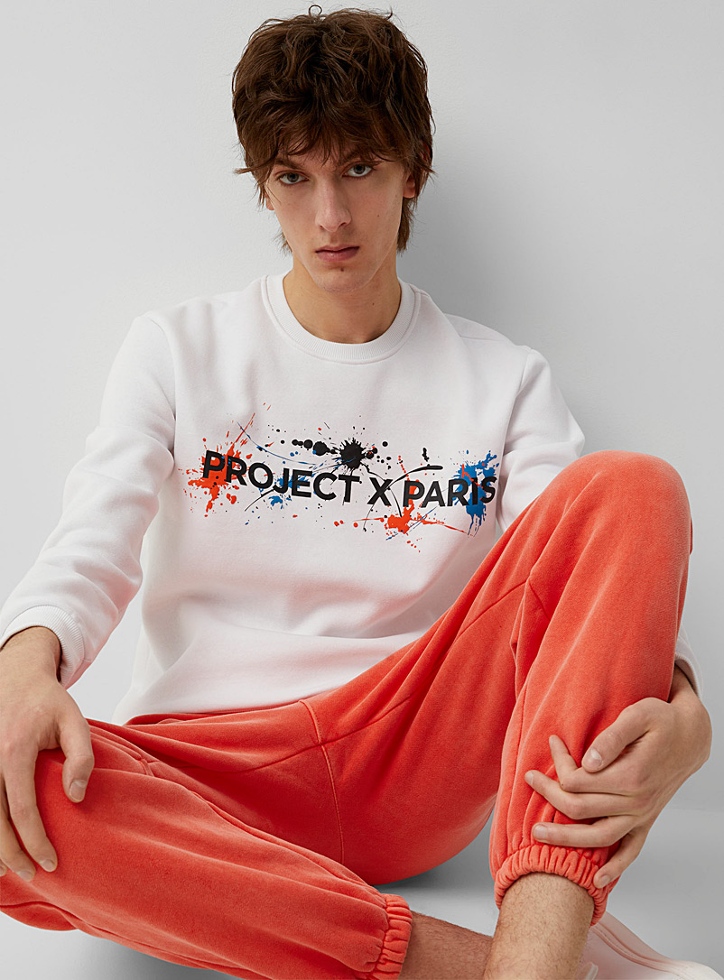 Project X Paris: Le sweat logo graffiti Blanc pour homme