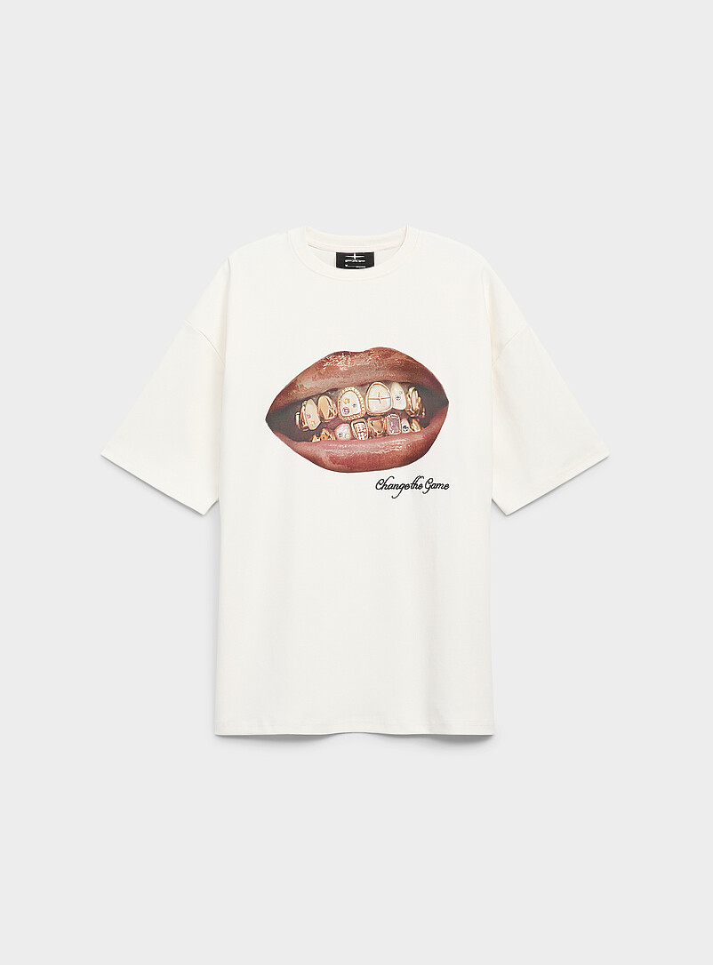 Grillz graphic T-shirt product image (primary)