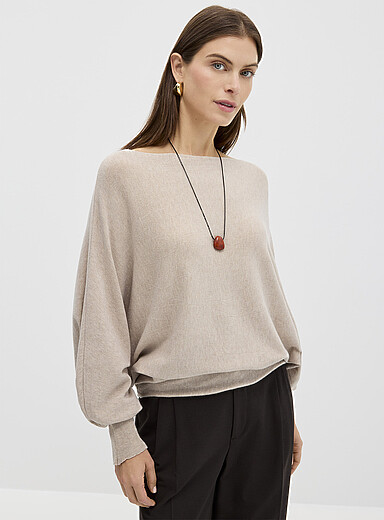 Le chandail ample col bateau <b>Collection exclusive d'Italie</b>