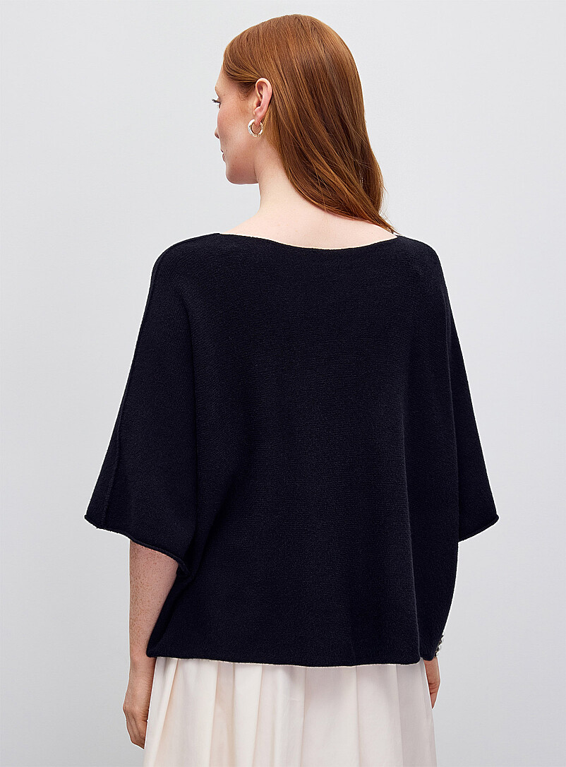 Oversized boxy-fit boat-neck sweater Exclusive collection from Italy product image 3