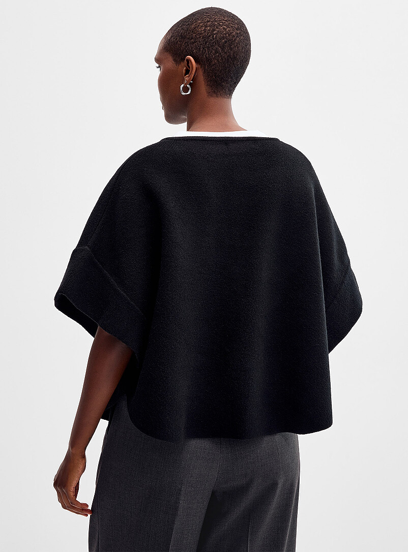 XL buttons wide sleeves felted cardigan Exclusive collection from Italy product image 3
