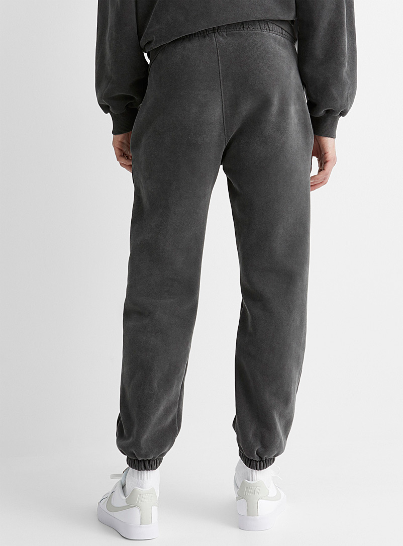 Le 31 Charcoal Faded sweatpant for men