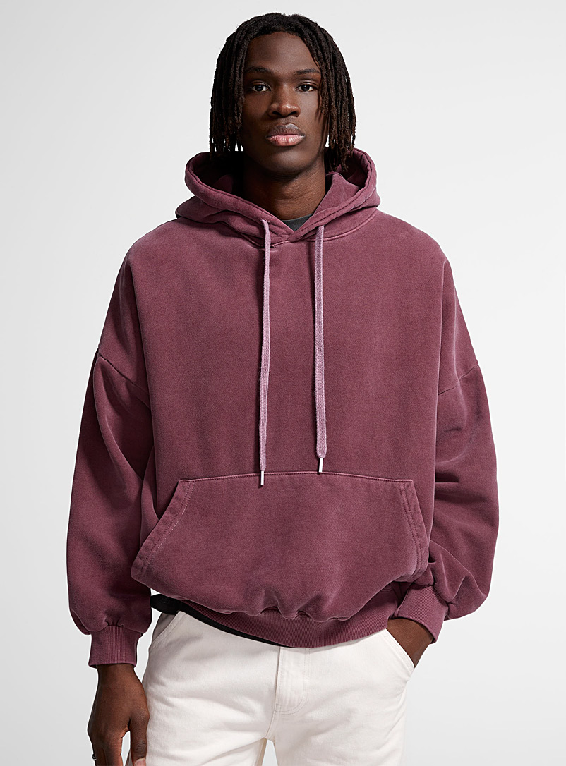 Le 31 Ruby Red Faded hoodie for men