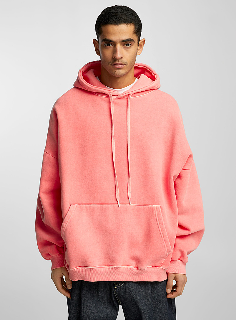 Le 31 Pink Faded hoodie for men