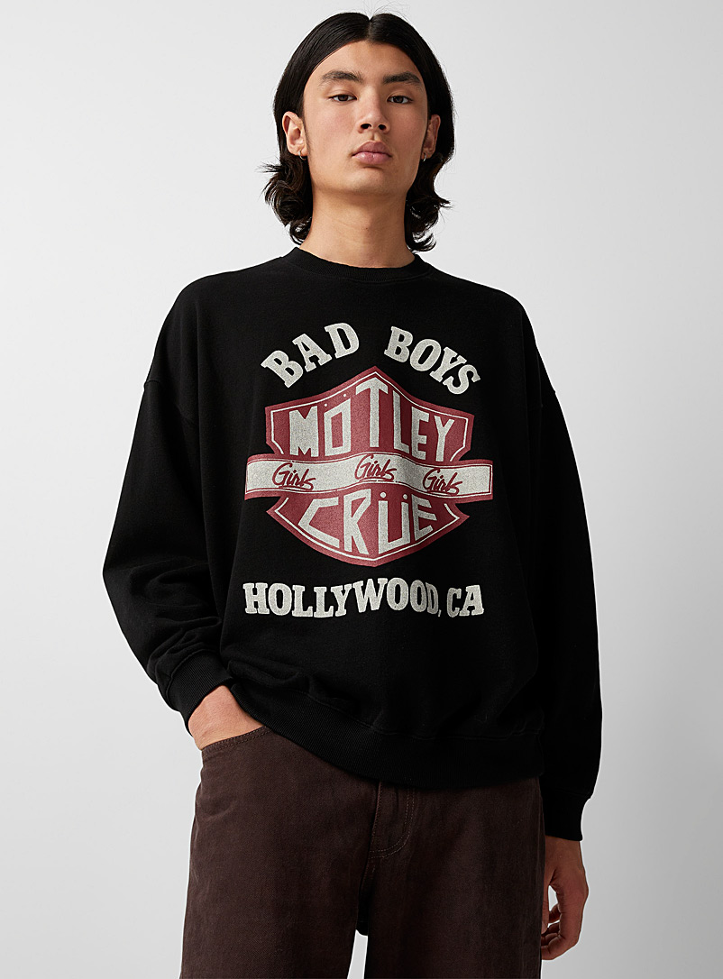 Le 31 Black Bad Boys sweatshirt for men
