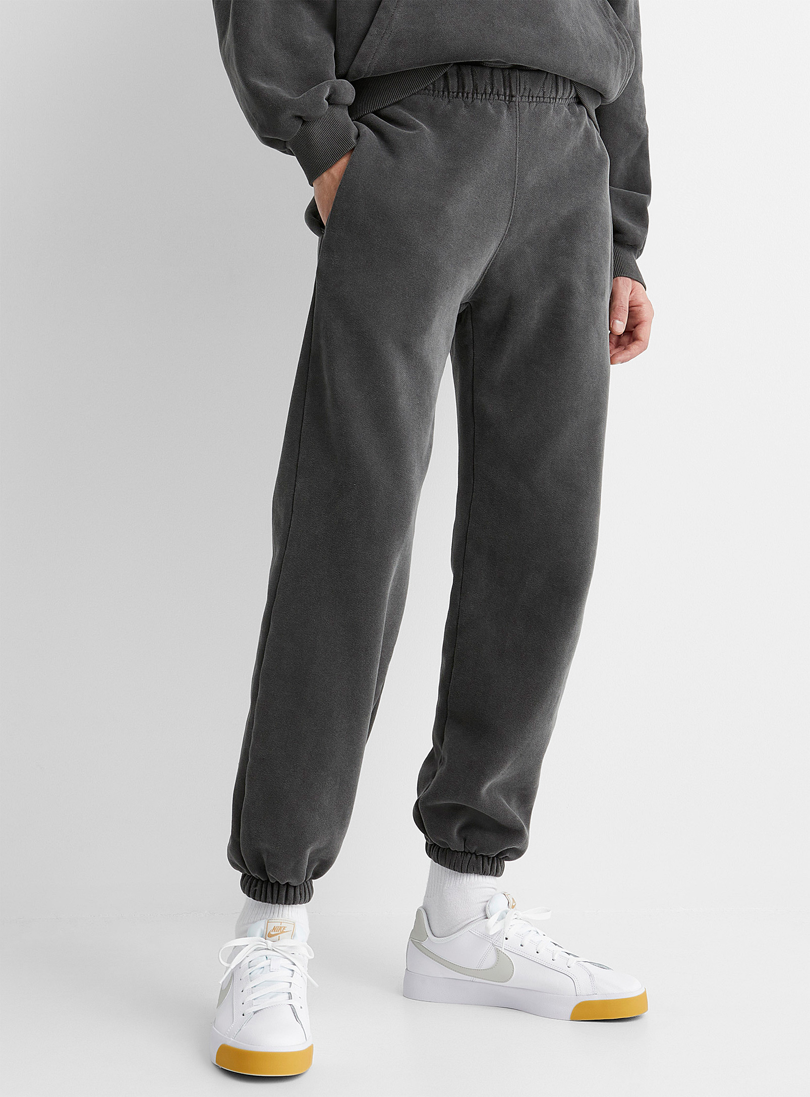 Le 31 Faded Sweatpant In Charcoal