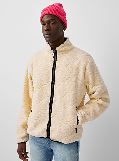 Etched sherpa cardigan | Le 31 | Men's 