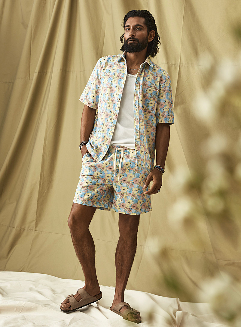 Le 31 Assorted Pastel twill short for men