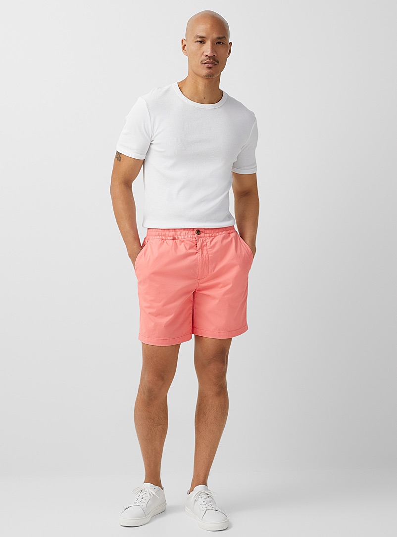 Le 31 Coral Satiny organic cotton comfort-waist short for men